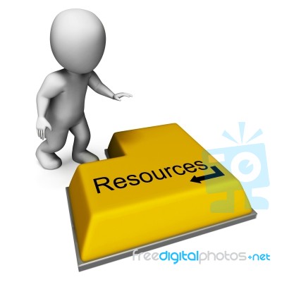 Resources Key Shows Funds And Capital Available Stock Image