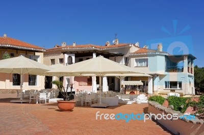 Restuarant In Porto Cervo Stock Photo