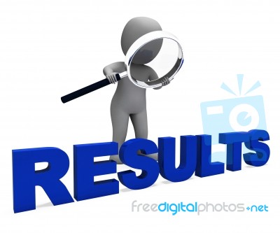 Results Character Shows Improvement Result Or Outcome Stock Image