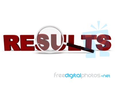 Results Word Shows Scores Result Or Achievements Stock Image