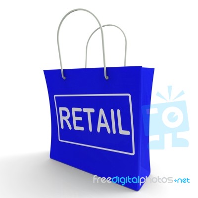 Retail Shopping Bag Shows Buying Selling Merchandise Sales Stock Image