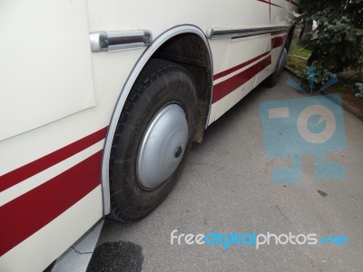 Retro Bus Antique Items And Elements  Stock Photo