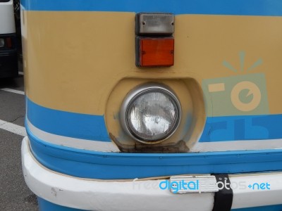 Retro Bus Antique Items And Elements Stock Photo