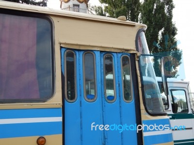 Retro Bus Antique Items And Elements Stock Photo