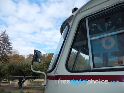 Retro Bus Antique Items And Elements Stock Photo