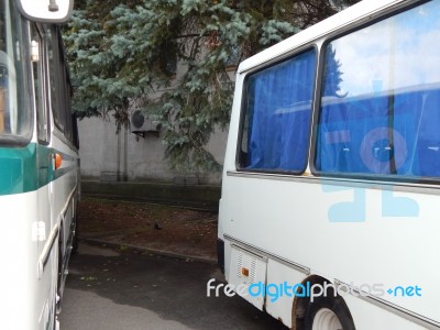 Retro Bus Antique Items And Elements Stock Photo