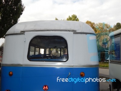 Retro Bus Antique Items And Elements  Stock Photo