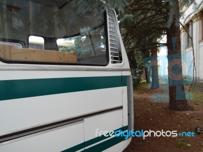 Retro Bus Antique Items And Elements  Stock Photo