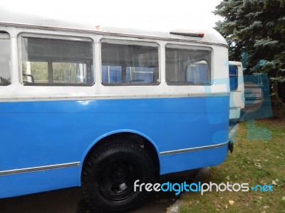 Retro Bus Antique Items And Elements  Stock Photo