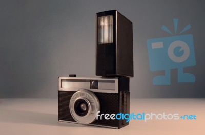 Retro Camera Stock Photo