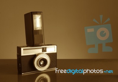 Retro Camera Film Stock Photo