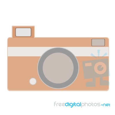 Retro Camera.  Illustration Stock Image