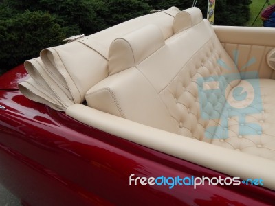 Retro Car Interior Antique Details And Elements  Stock Photo