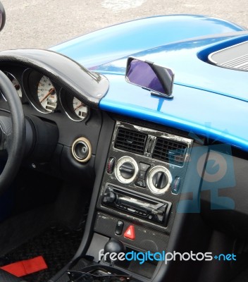 Retro Car Interior Antique Details And Elements  Stock Photo