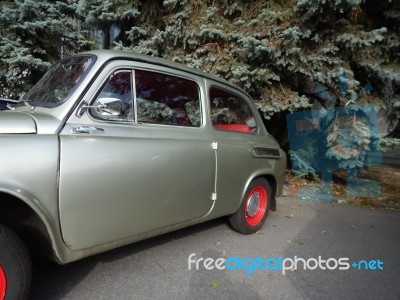 Retro Cars Antique Parts And The Elements Stock Photo