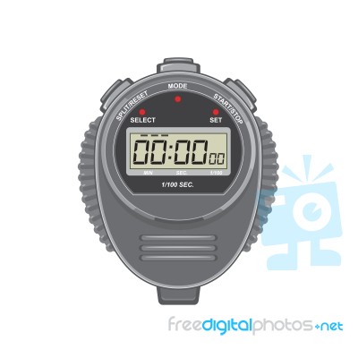 Retro Digital Stopwatch Stock Image