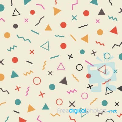 Retro Hipster Pattern Stock Image