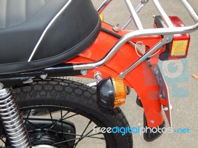 Retro Motorcycle And Bike Antique Parts And Elements  Stock Photo