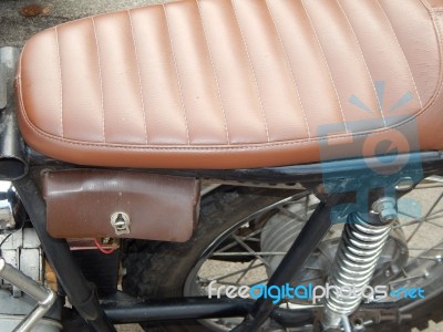 Retro Motorcycle And Bike Antique Parts And Elements Stock Photo