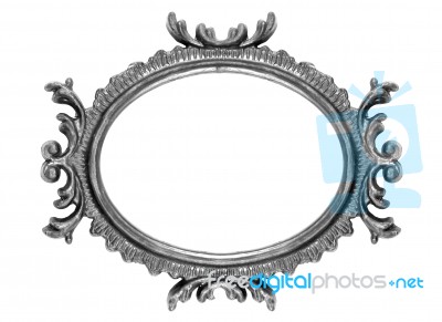 Retro Revival Old Ellipse Frame Stock Photo