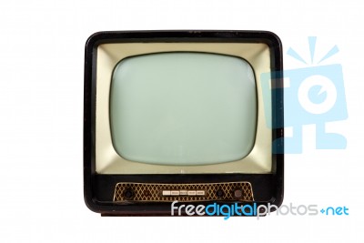 Retro Television Stock Photo