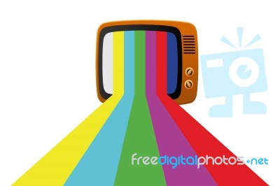 Retro Tv Stock Image