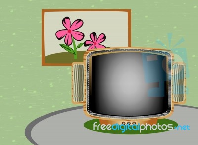 Retro Tv Stock Image