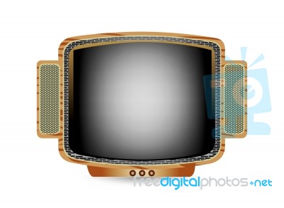 Retro Tv Style Stock Image