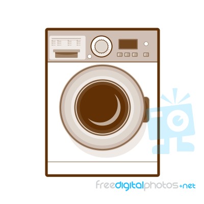 Retro Washing Machine Stock Image