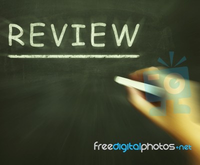 Review Chalk Means Checking Inspecting And Evaluation Stock Image