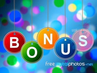 Reward Bonus Shows For Free And Award Stock Image