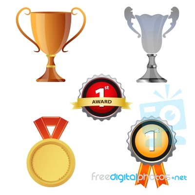 Reward Icons Stock Image