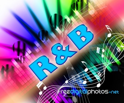 Rhythm And Blues Shows Sound Track And Acoustic Stock Image