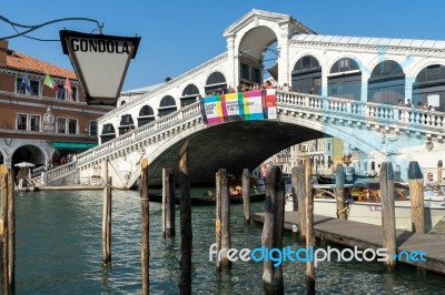 Rialto Bridge Venice Stock Photo