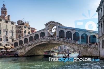 Rialto Bridge Venice Stock Photo