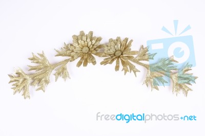 Ribbon Bow Of Flower Stock Photo