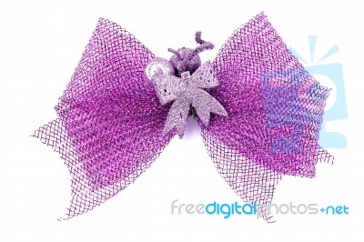 Ribbon Bow Of Flower Stock Photo