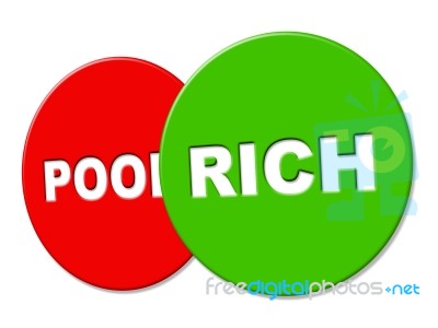 Rich Sign Represents Treasure Wealthy And Finance Stock Image