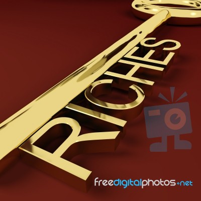 Riches Key Stock Image