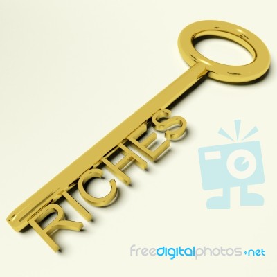 Riches Key Stock Image