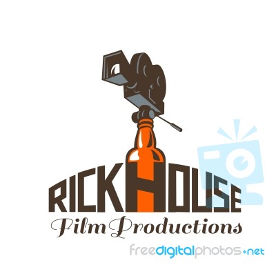 Rickhouse Film Productions Retro Stock Image