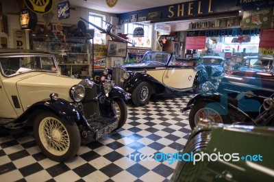 Riley Kestrel 1934 In The Motor Museum At Bourton-on-the-water Stock Photo