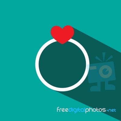 Ring Of Heart  Stock Image