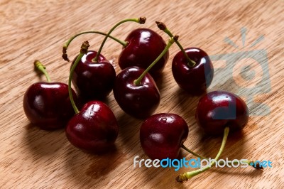 Ripe Cherries Stock Photo