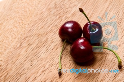 Ripe Cherries Stock Photo