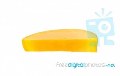 Ripe Mango Isolated On The White Background Stock Photo