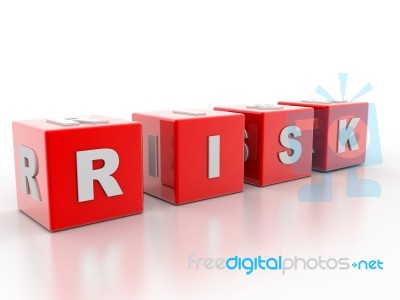 Risk Blocks  Stock Image