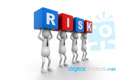 Risk Blocks Stock Image