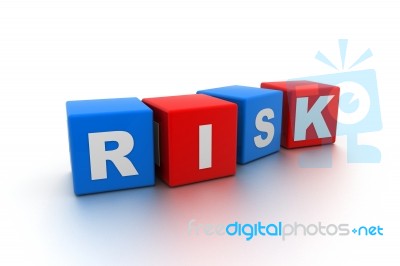 Risk Blocks Stock Image