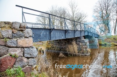 River In Late Autumn Stock Photo